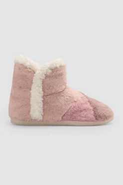 Mujer Ysabel Mora Zapatillas De Casa|Zapatillas De Casa<Botas de casa pelo con detalles de colores