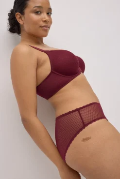 Mujer Ysabel Mora Conjuntos Lenceros<Conjunto sujetador con aro con relleno copa C y braga midi