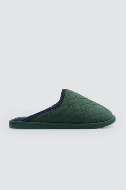 Hombre Ysabel Mora Zapatillas De Casa|Zapatillas De Casa<Zapatillas con textura verde