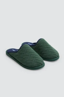 Hombre Ysabel Mora Zapatillas De Casa|Zapatillas De Casa<Zapatillas con textura verde