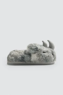 Ysabel Mora Zapatillas De Casa|Zapatillas Casa<Zapatillas de casa infantiles rinoceronte con detalles 3D