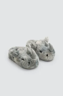 Ysabel Mora Zapatillas De Casa|Zapatillas Casa<Zapatillas de casa infantiles rinoceronte con detalles 3D