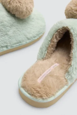 Mujer Ysabel Mora Zapatillas De Casa|Zapatillas De Casa<Zapatillas de casa pompones y pelo suave