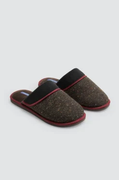 Hombre Ysabel Mora Zapatillas De Casa|Zapatillas De Casa<Zapatillas de casa tejido jaspeado